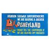 Image 1 : Disneyland under construction billboard.
