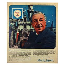 Disneyland Tencennial Celebration Newspaper Supplement.