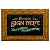 Image 1 : Disneyland Sign & Pictorial Department glass chip mirror sign.