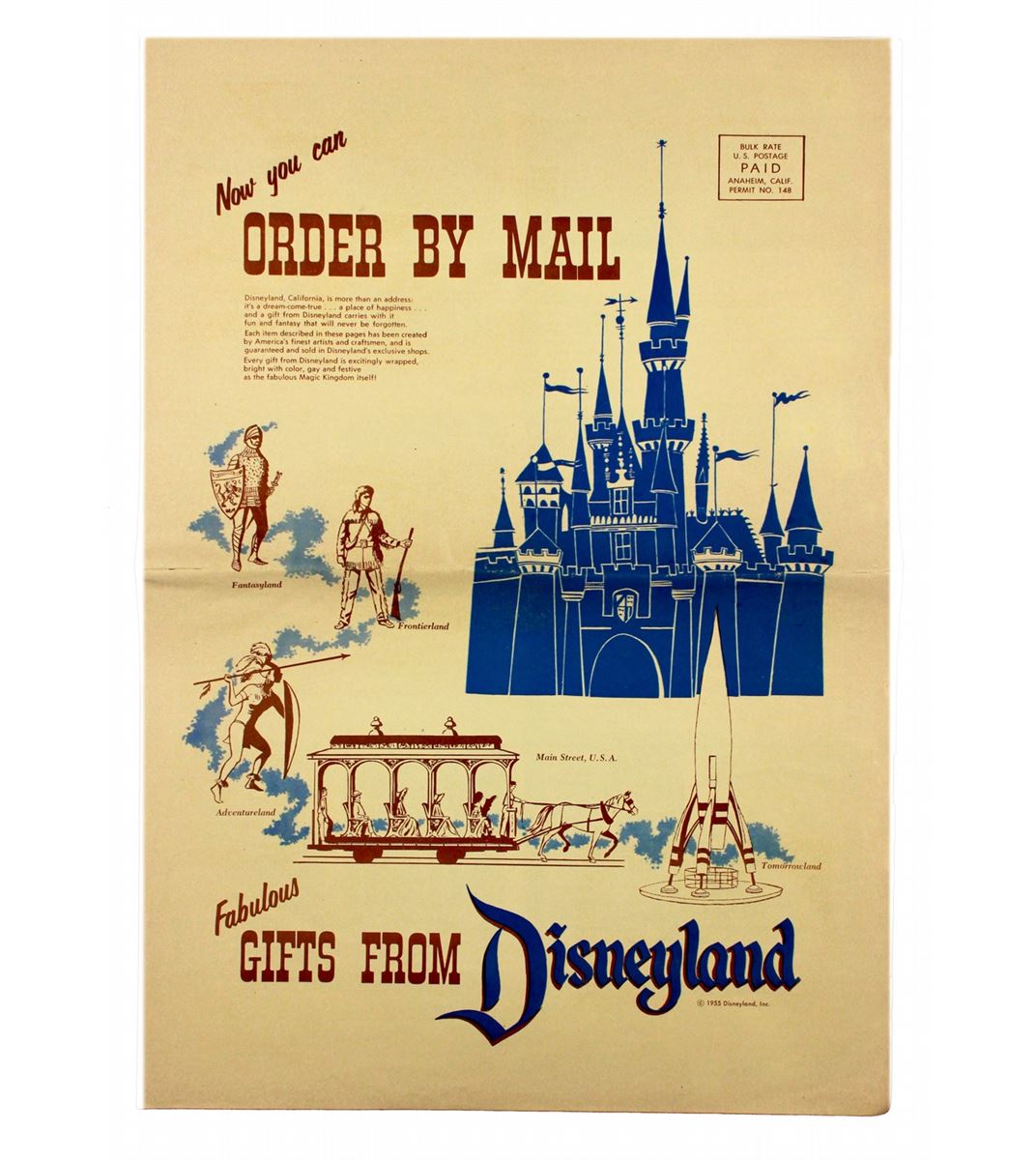 Fabulous Gifts From Disneyland Mail order catalog.