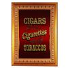 Image 1 : Main Street Tobacco Shop glass mirror sign.