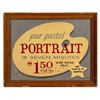 Image 1 : Main Street Art Festival pastel portrait sign.
