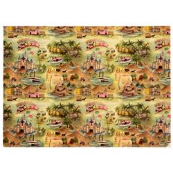 Disneyland gift wrapping paper sheet.