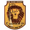 Image 1 : Adventureland Big Game Shoot attraction ticket sign.