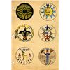 Image 2 : Original (3) Indian Village War shield designs.