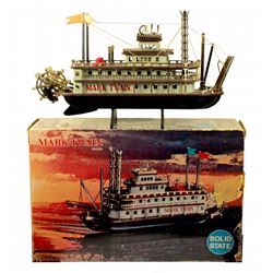 Mark Twain Riverboat transistor radio with box.