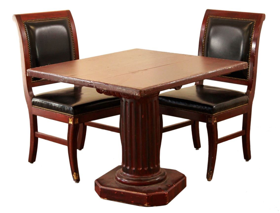 Club Table Sets Club 33 table and chair set.