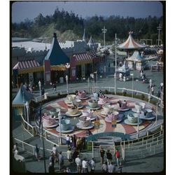 Collection of (9) amateur 3-d stereo slides of Disneyland circa 1958-1961.