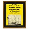 Chicken of the Sea Pirate Ship Restaurant store display poster.