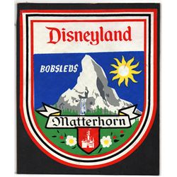 Matterhorn Bobsleds vehicle sticker.