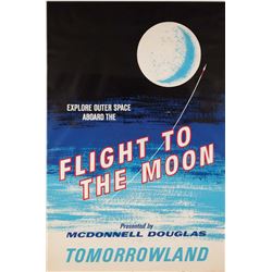 Original Flight to the Moon attraction poster.