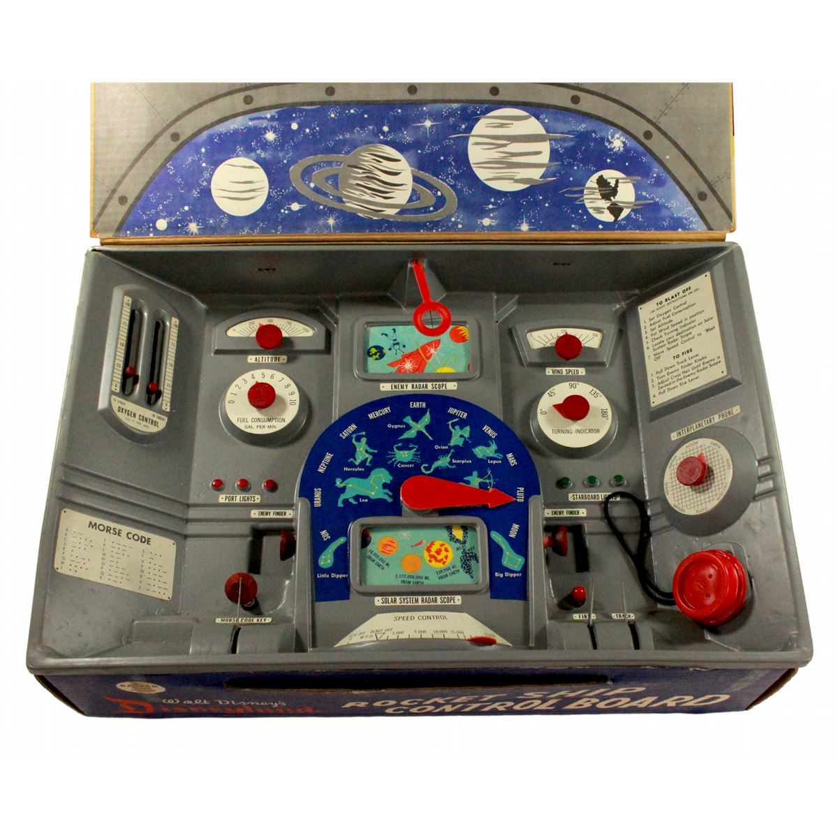 Disneyland “Rocket Ship Control board” toy in box.