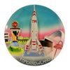 Image 1 : 3-D Tomorrowland decorative wall plate.