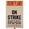 Image 1 : Disneyland on Strike Picket sign.