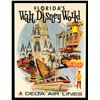 Image 1 : Delta Airlines Walt Disney World travel poster.