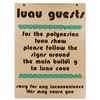 Image 2 : Polynesian Village Resort - Polynesian Luau Directional Sign.