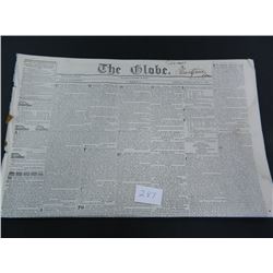 1840 The Globe Vintage Newspaper