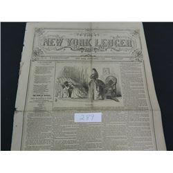 The New York Ledger Newspaper from the Year 1859, Guaranteed Old!