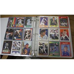 Lot of (200) count baseball card binder, Topps, Donruss, Upperdeck. C-7