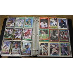 Lot of (200) count baseball card binder, McGriff, Fielder, Mitchell, Winfield, more. C-7