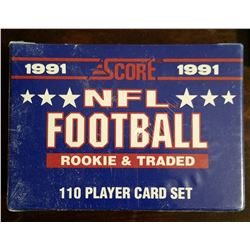 Factory Sealed 1991 Score Supplemental NFL  Football Rookie & Traded 110 Player Box