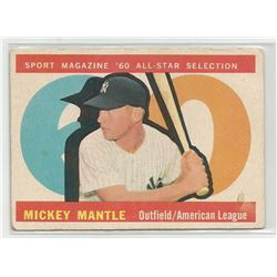 1960 Topps Mickey Mantle All-Star Card #563