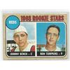 Image 1 : 1968 Topps Johnny Bench Rookie Card #247