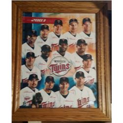 Framed Picture (24"X20") of Minnesota Twins All-Star Players