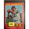 Image 1 : 1971 Topps Joe Namath Card #250