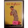 Image 1 : 1958 Topps Gil Hodges Baseball Card #162