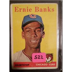 1958 Topps Ernie Banks Baseball Card #310