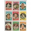 Image 1 : Lot of (9) 1959 Topps Baseball Cards