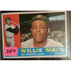 Very Nice 1960 Topps Willie Mays Card #200