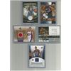 Image 1 : Lot of (5) NBA Basketball Game-Worn Jersey Insert Cards