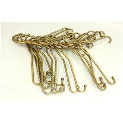 Tommi Parzinger 15 brass coat hangers