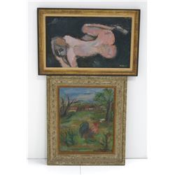 Alex Redein, "Farmyard" & "Sleeping Nude"