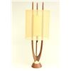 Image 2 : Pair mid century teak 3 way lamps