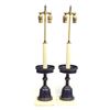 Image 1 : Pair Chinese enameled brass candlesticks