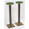 Image 1 : Pair of Brutalist bronze adjustable pedestals