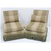 Image 1 : Pair modern slipper chairs a la Turque
