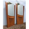 Image 1 : Pair of modern formica mirror hall stands
