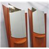 Image 2 : Pair of modern formica mirror hall stands