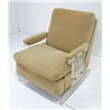 Image 1 : Modern tan lucite recliner ca. 1970