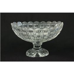 Cut crystal compote