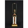 Image 1 : Art Deco style multi color marble &brass desk lamp