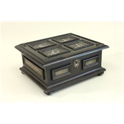Continental wood jewelry box