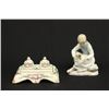 Image 1 : Lladro style figure & Porcelain inkwell