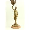 Image 2 : Brass figural candelabra on marble base