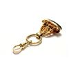 Image 5 : 3 unusual 14kt gold & stone watch fobs