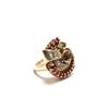 Image 2 : 14k gold, diamond & ruby vintage ring